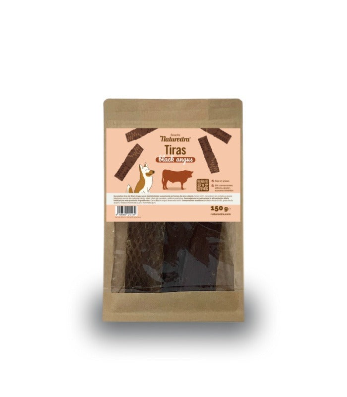Snack natural para perros de tiras de panza de vacuno 200 g NaturExtra