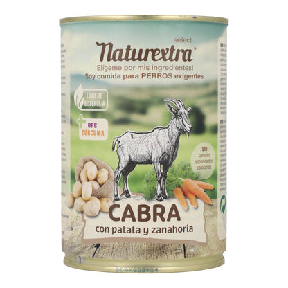 Comida húmeda para perros sabor cabra 400 g NaturExtra