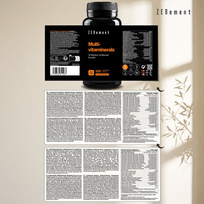 Multivitaminerals Zenement 120 comprimidos vegetarianos