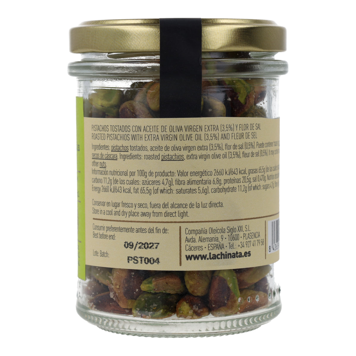 Pistachos Tostados Con Aove y Flor de Sal La Chinata 90 g