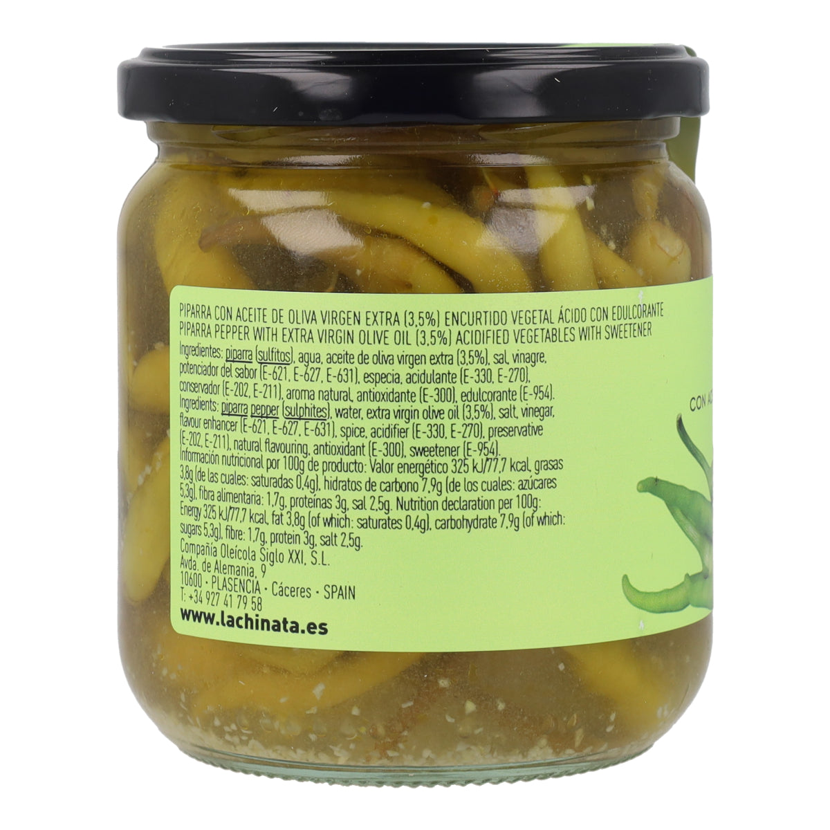 Piparras con Aceite de Oliva Virgen Extra La Chinata 345 g