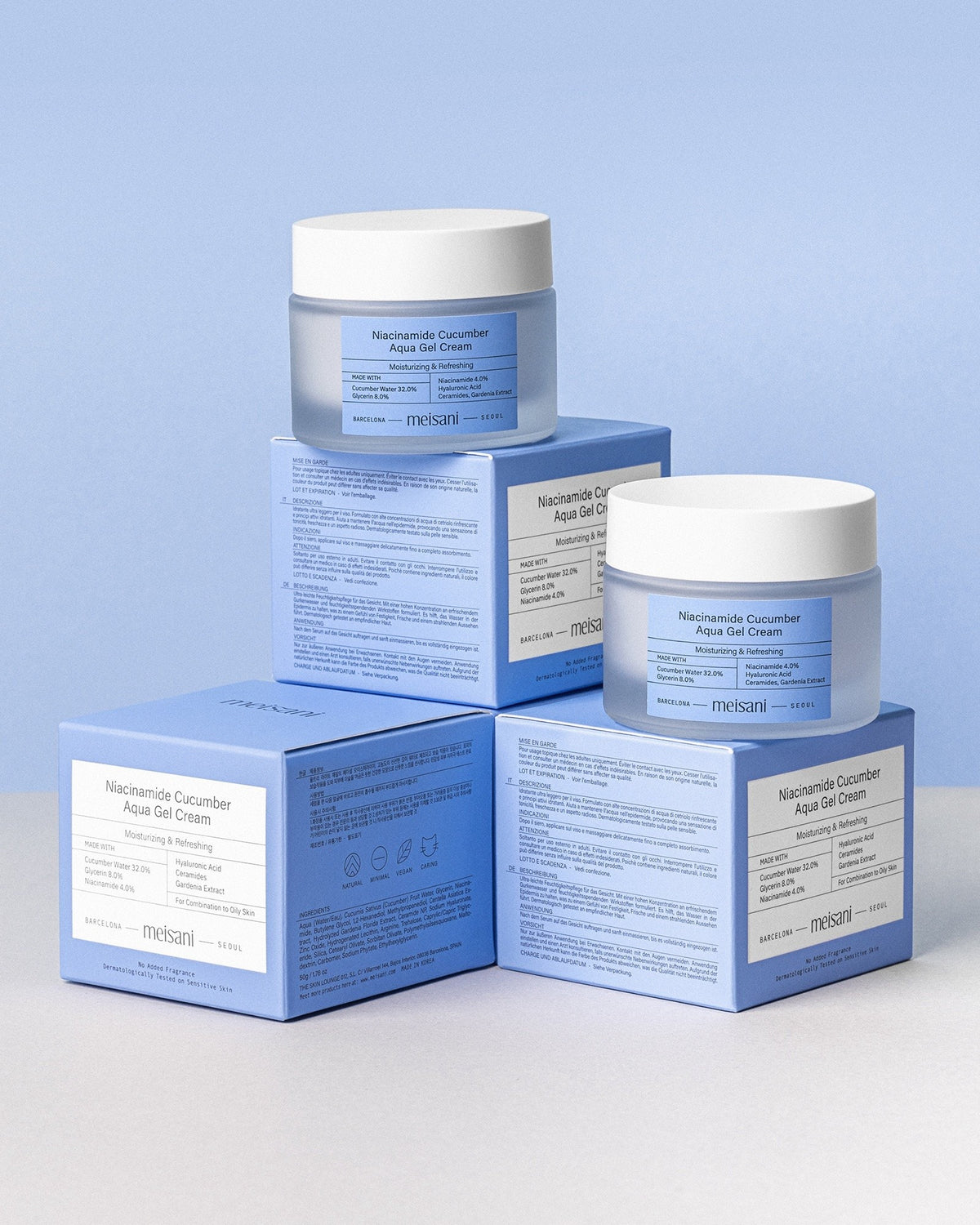 Niacinamide Cucumber Aqua Gel Cream Meisani