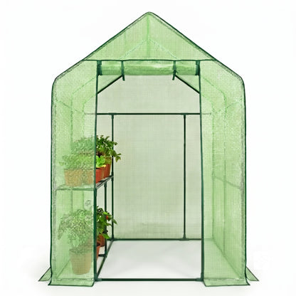 Invernadero De Jardín 190x193x120cm Nyana Garden 2 Estantes Puerta Enrollable_0