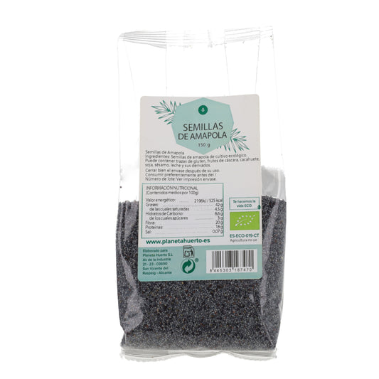 Semillas de amapola ECO Planeta Huerto 150 g