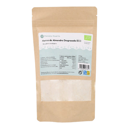Harina desgrasada de almendra ECO Planeta Huerto 250 g