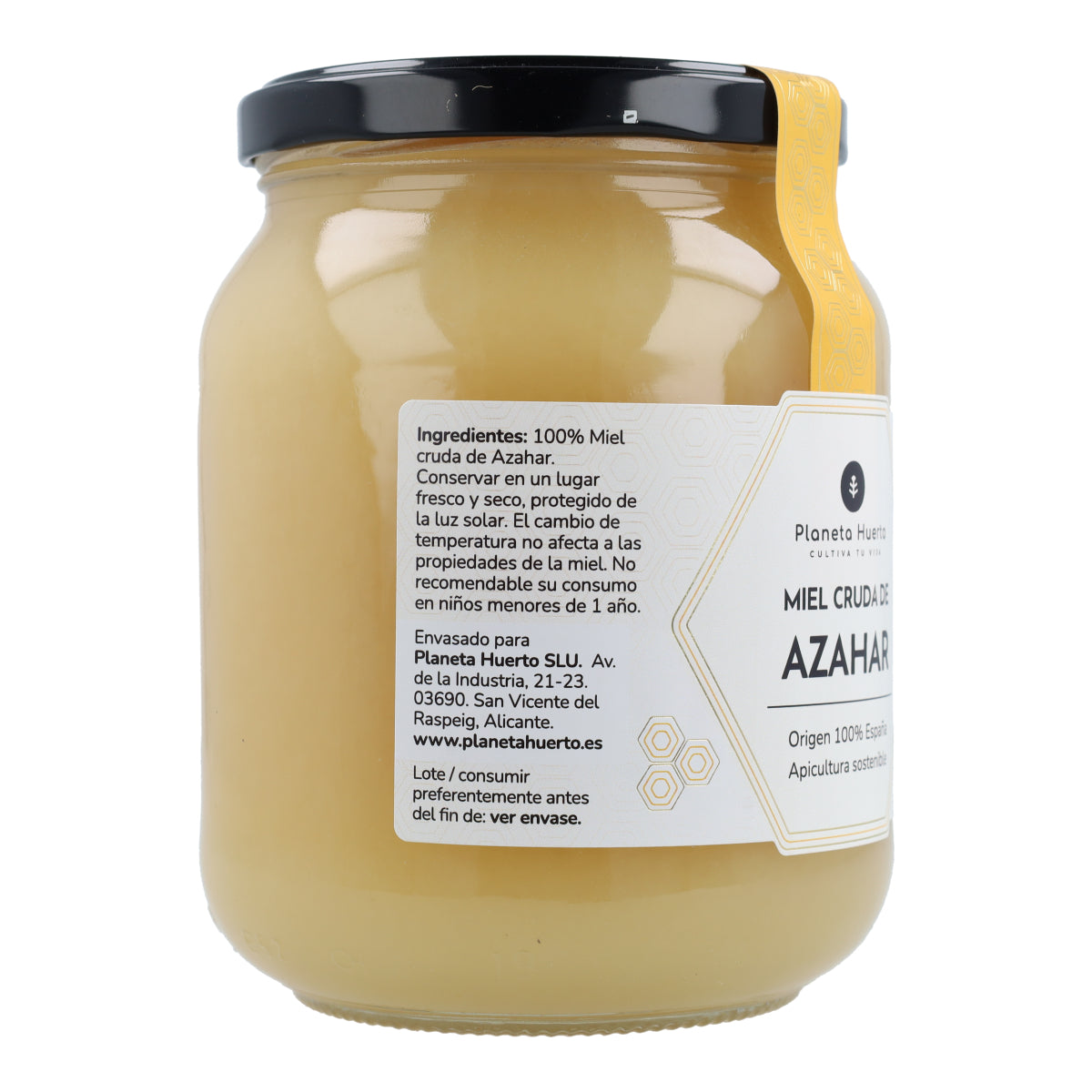Miel Cruda de Azahar Planeta Huerto 950 g