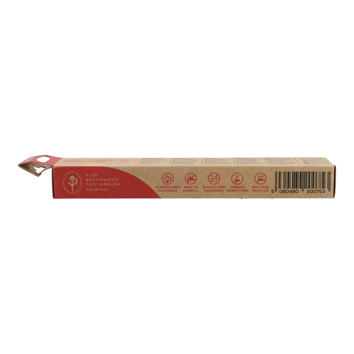 Cepillo de Dientes de madera de Haya KIDS Georganics
