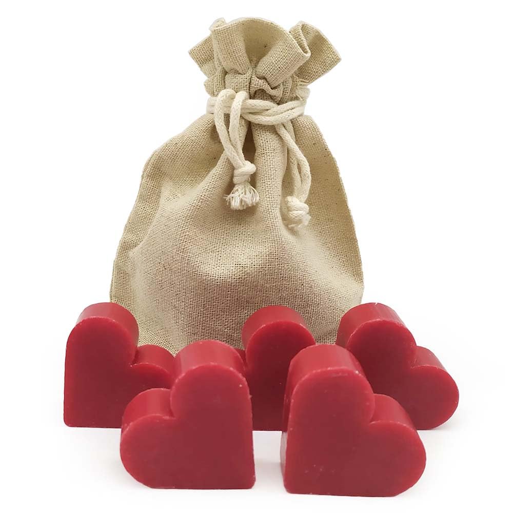 12 Jabones Aromáticos Con Forma De Corazón - Detalle Para Invitados De Eventos. Jabón Glicerina Aroma Frambuesa_4