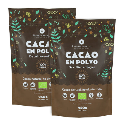 Pack 2x Cacao en polvo ECO Planeta Huerto 250 g