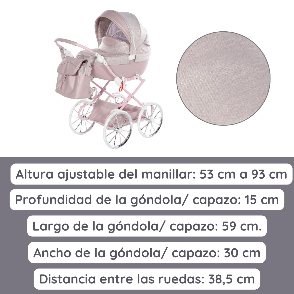 Carro De Muñecas Dolce Classic_pink_3