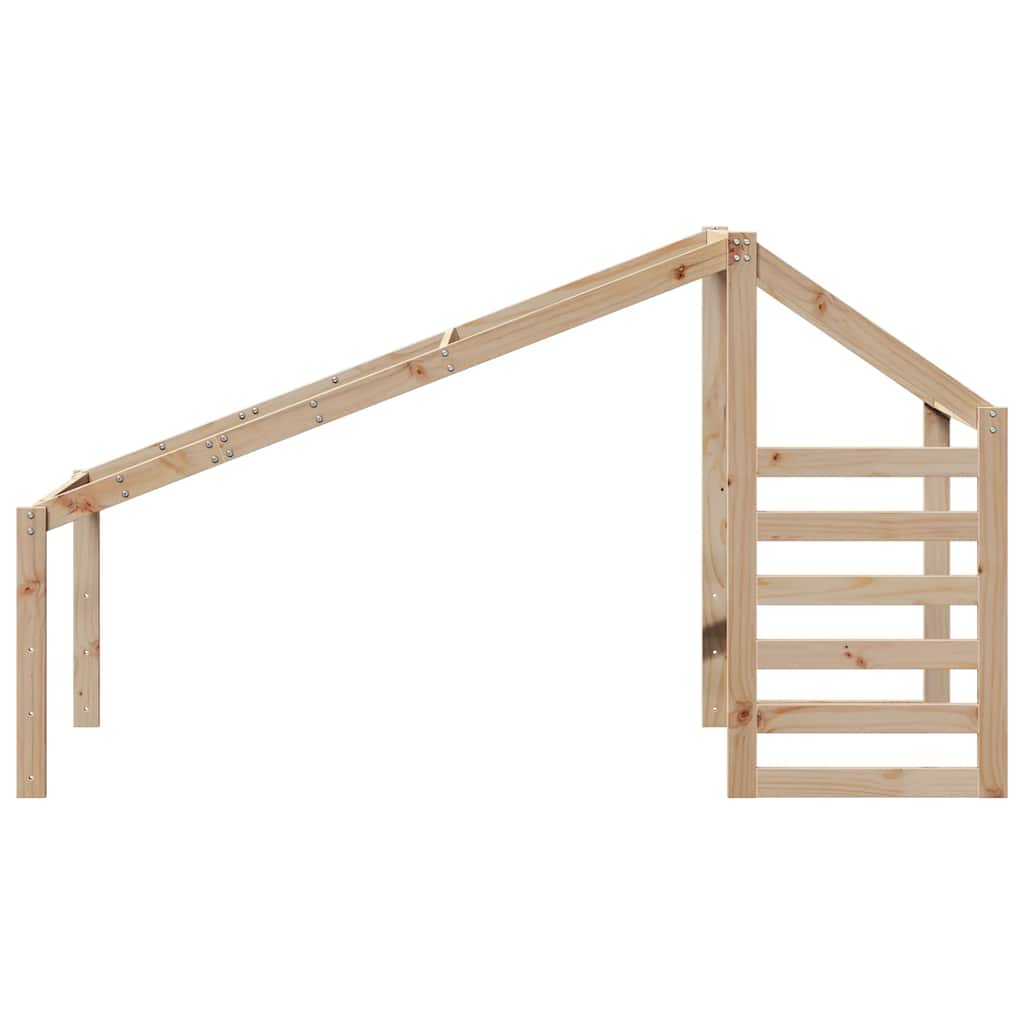 Techo De Cama Infantil Madera Maciza Pino 198x87x113 Cm_3