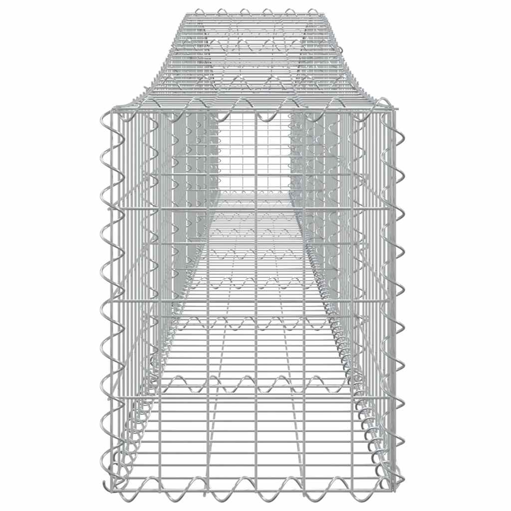 Cestas De Gaviones 10 Uds Forma De Arco Hierro 400x30x40/60 Cm_4