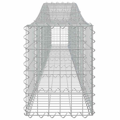 Cestas De Gaviones 10 Uds Forma De Arco Hierro 400x30x40/60 Cm_4