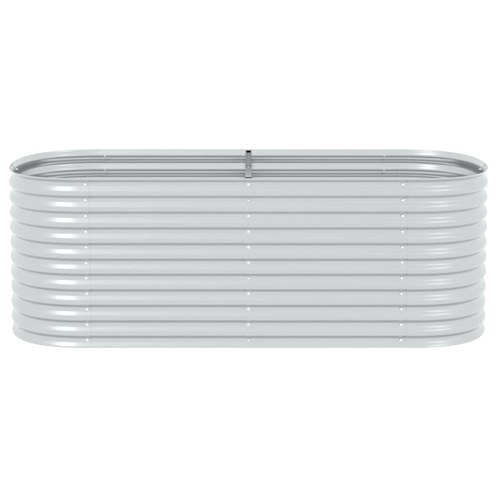 Arriate De Acero Galvanizado Plateado 240x80x81 Cm_4