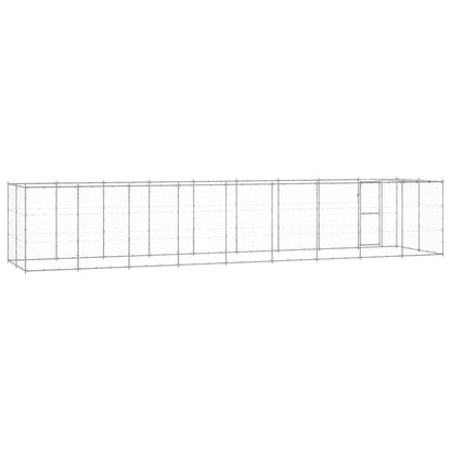 Perrera De Exterior De Acero Galvanizado Con Techo 21,78 M²_5