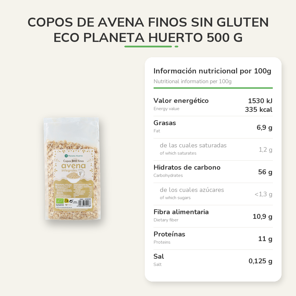 Información nutricional