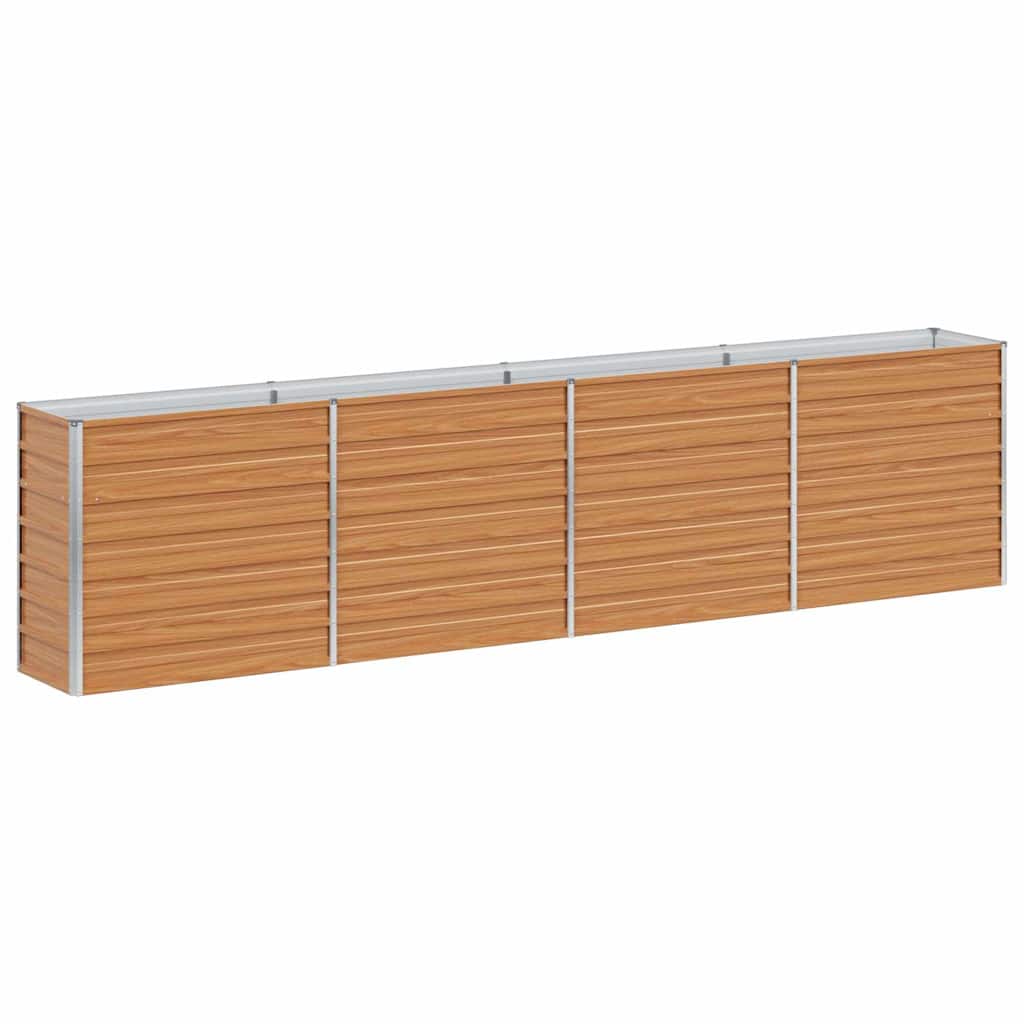 Arriate Elevado Marrón Claro 320 X 40 X 77 Cm Acero Galvanizado_0