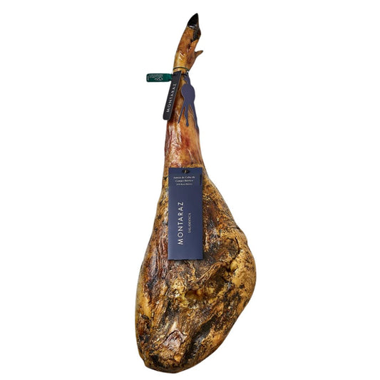 Jamon De Cebo De Campo Ibérico | 50% Raza Ibérica | Curación 24 Meses | Pieza De 8,5-9,5 Kg | 100% Natural_0