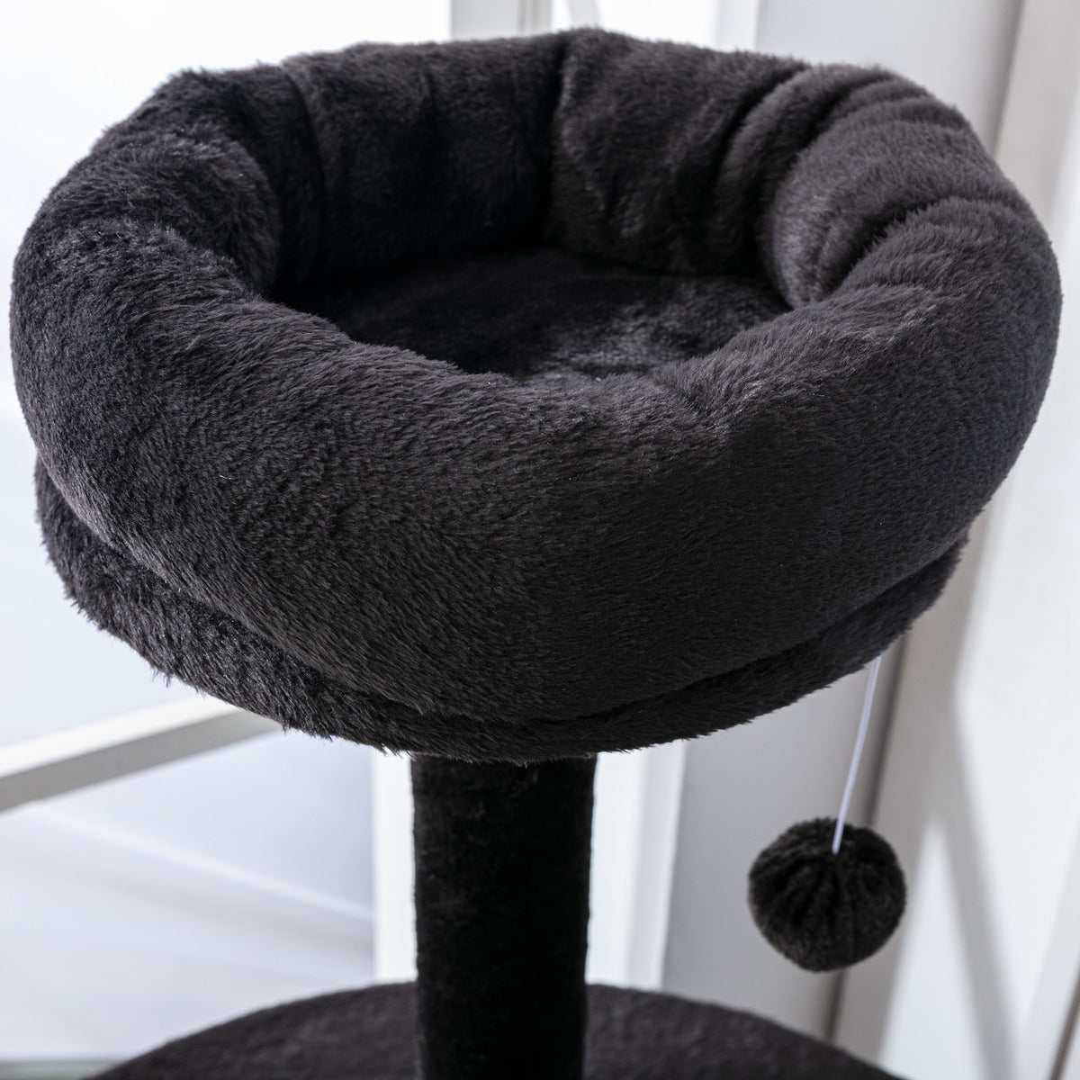 Pawhut Rascador Para Gatos 153 Cm Con Cueva Plataformas Postes De Sisal Y Bola_4