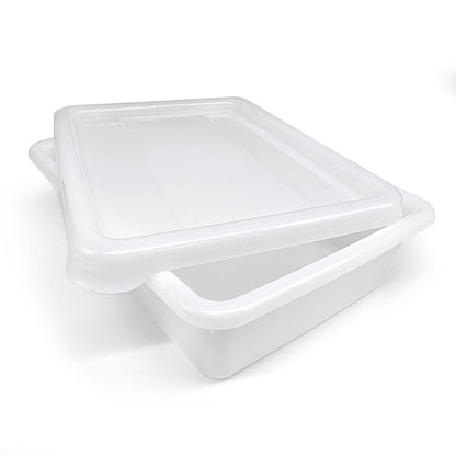 6 Bandejas Uso Alimentario Con Tapa: 2,2l Sin Bpa (26,8 X 19,7 X 7 Cm) – Cocinas, Restaurantes, Carnicerías, Catering_0