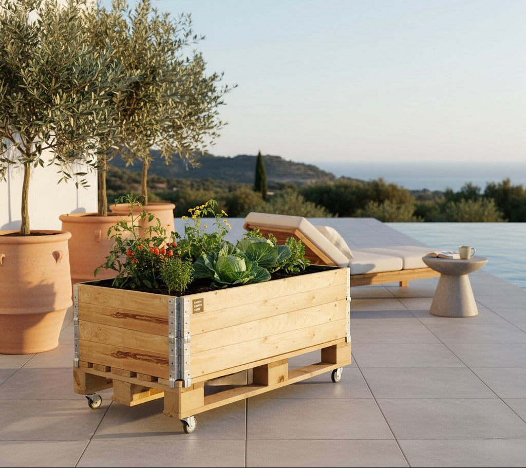 Bancal De Cultivo De Madera De Pino Urban Green Club - 120x80x50 Cm 400 L_1