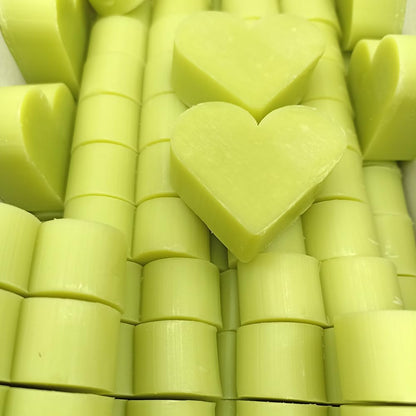 100 Jabones Aromáticos Con Forma De Corazón - Detalle Para Invitados De Eventos - Jabón Glicerina Con Aroma A Té Verde_0