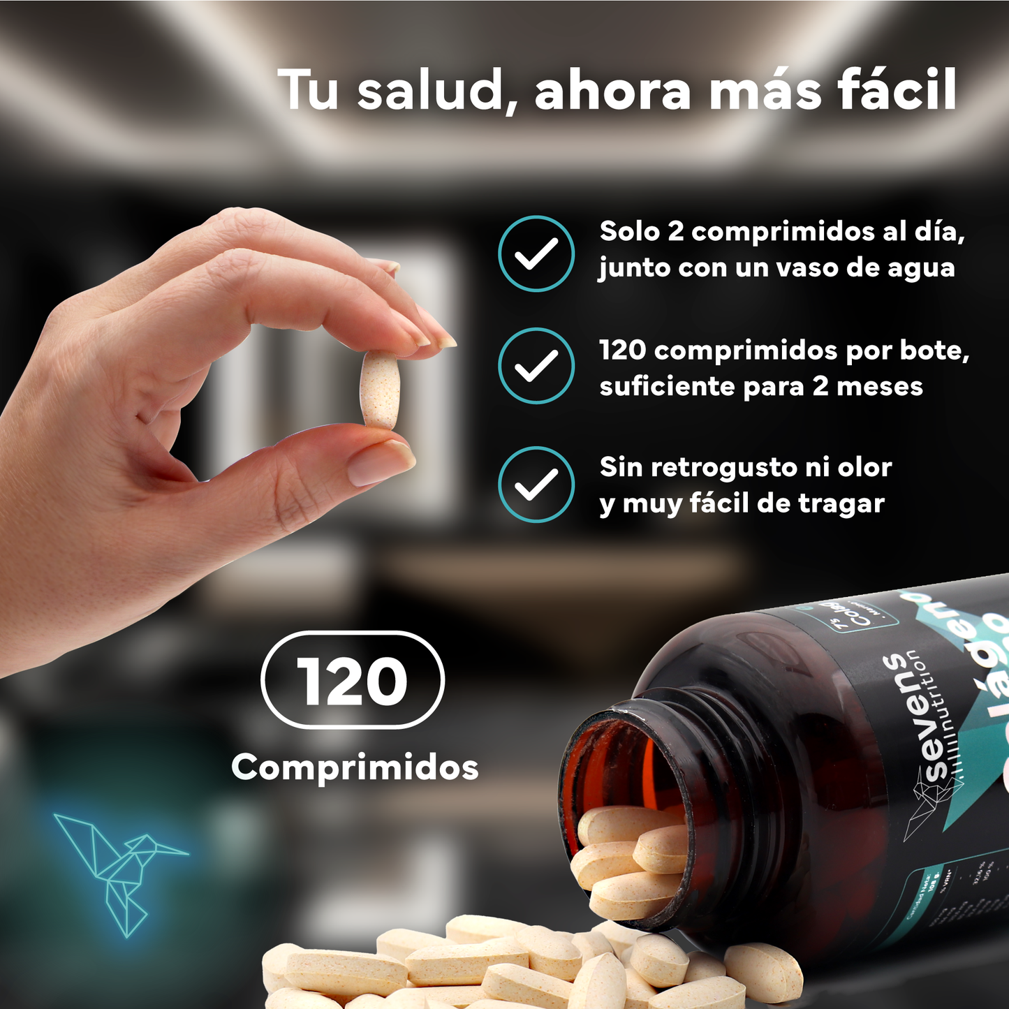 Pack 2x Colágeno Con Magnesio Sevens Nutrition. Piel, Huesos Y Articulaciones._4