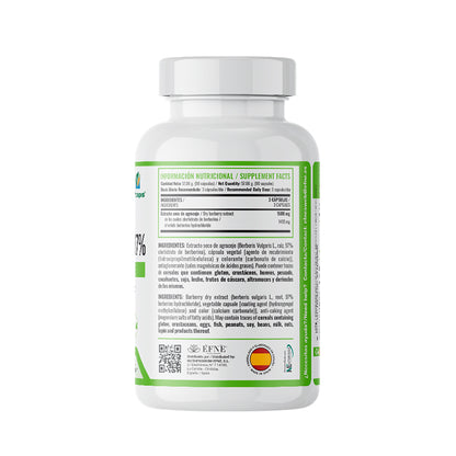 Berberina 97% Efne – Control De Glucosa Y Metabolismo_2