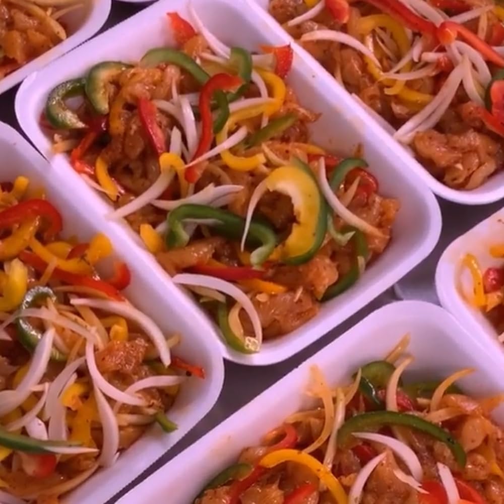 5 Bandejas Uso Alimentario Con Tapa: 2,2l Sin Bpa's (26,8 X 19,7 X 7cm) - Cocinas, Restaurantes, Hostelería, Catering_1