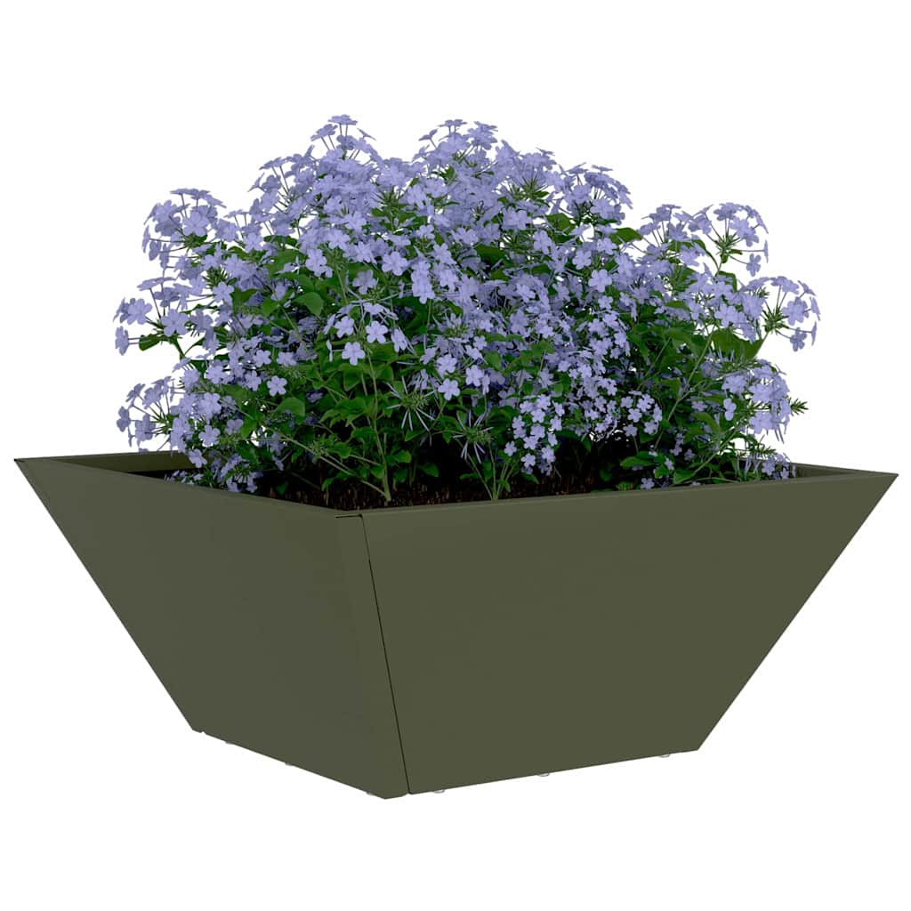 Maceta Para Jardín Verde Oliva 35 X 35 X 15 Cm_2