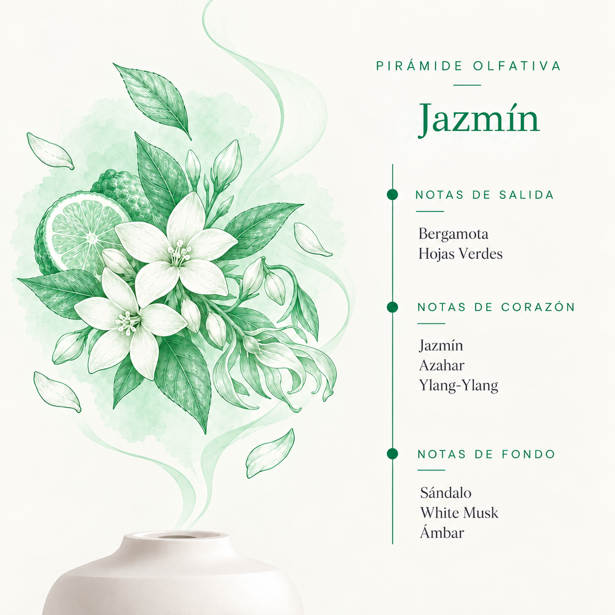 Esencia Hidrosoluble Jazmín SYS Aromas 50 ml | Aroma Floral y Delicado | Para Humidificadores y Difusores_1
