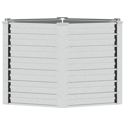 Arriate De Acero Galvanizado Plateado 129x77 Cm_5