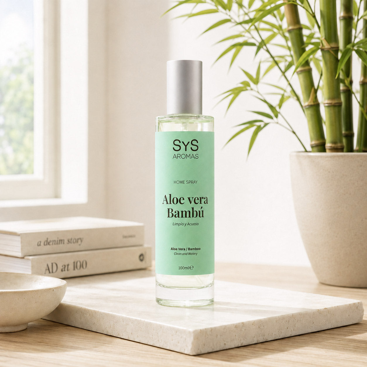 Ambientador Pulverizador Aloe Vera-Bambú Origins SYS Aromas 100 ml | Aroma Fresco y Herbal | Relajante_1
