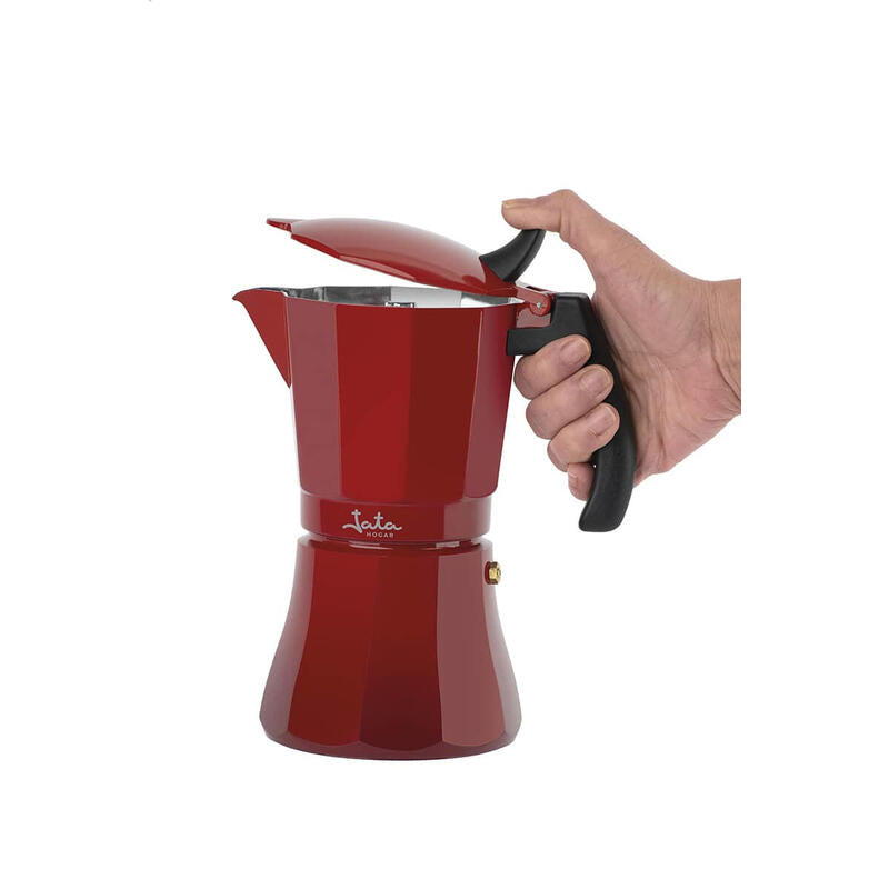 Cafetera Italiana Jata Hogar Hcaf2012/ 12 Tazas/ Roja Vulcano_1