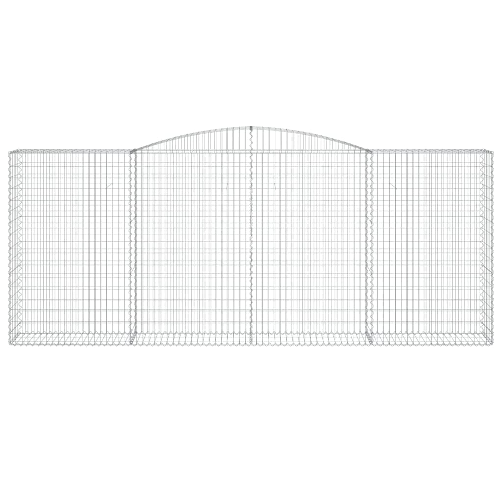 Cestas De Gaviones 4 Uds Forma De Arco Hierro 400x50x160/180 Cm_3