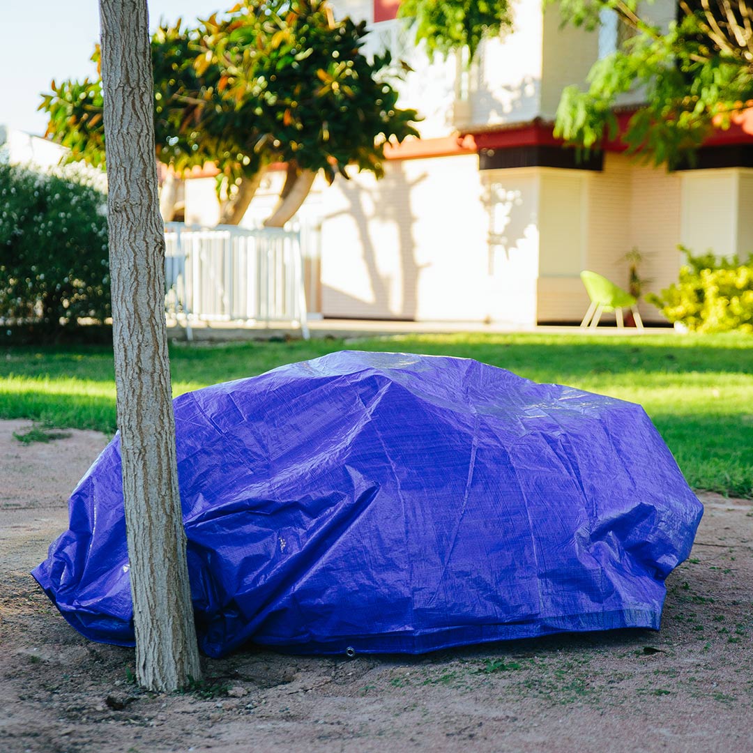 Toldo Reforzado Azul - Protección Y Durabilidad 3x4 M / Multicolor_2