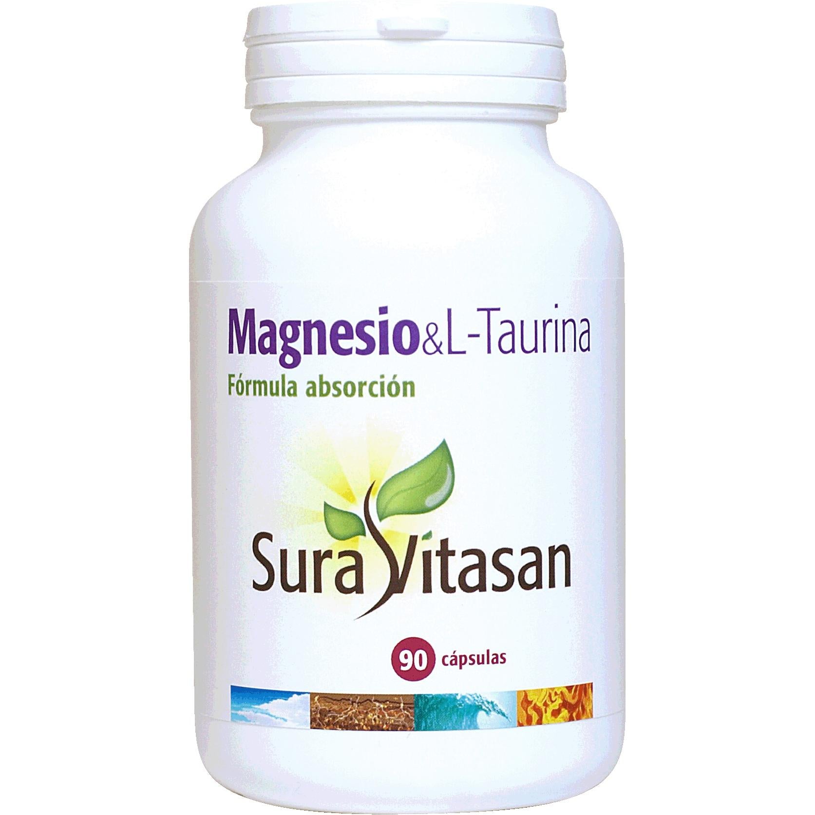 Magnesio L Taurina 90 Caps Sura Vitasan