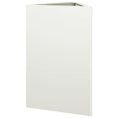 Jardinera Triangular Acero Blanco 50x43x75 Cm_5