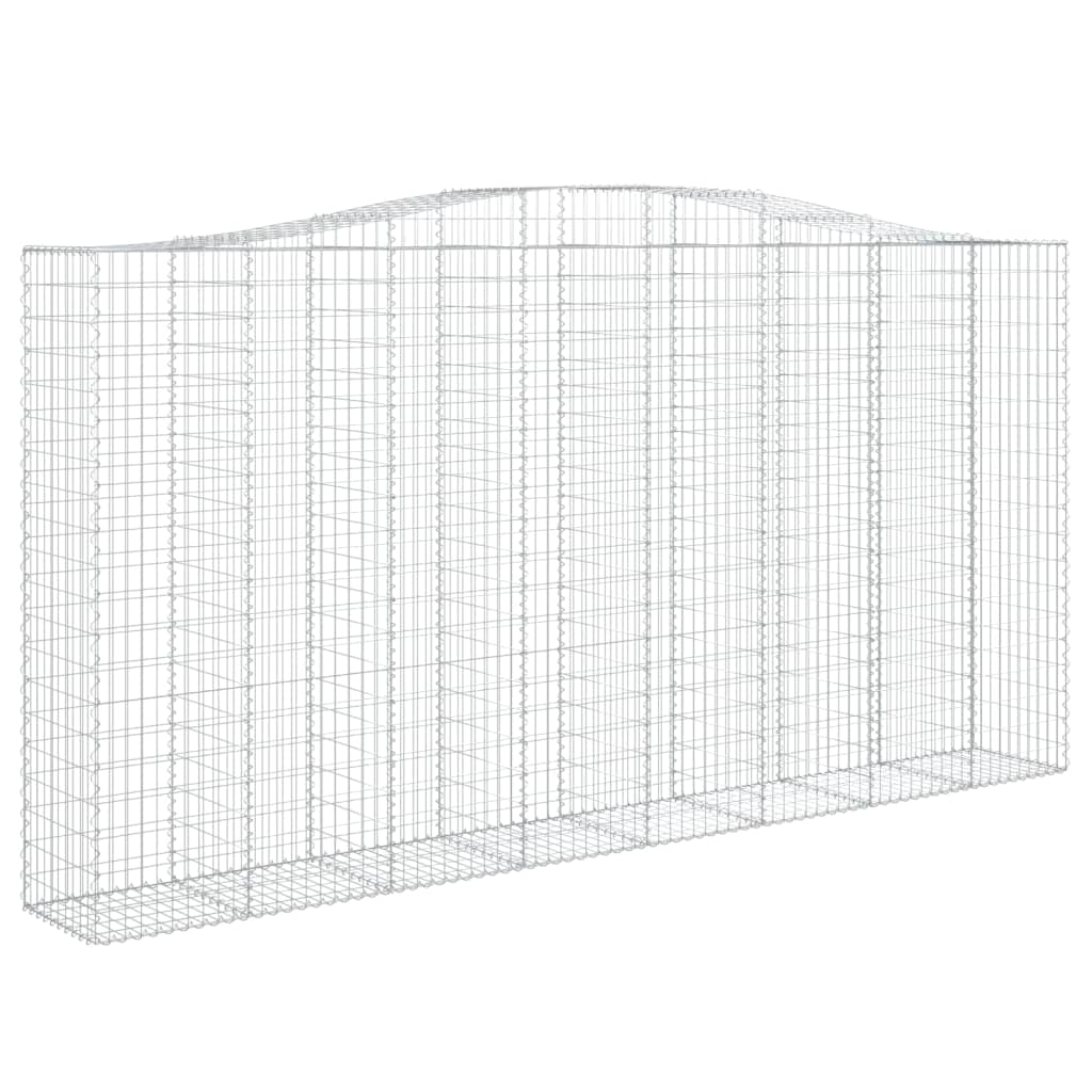 Cestas De Gaviones 4 Uds Forma De Arco Hierro 400x50x200/220 Cm_2