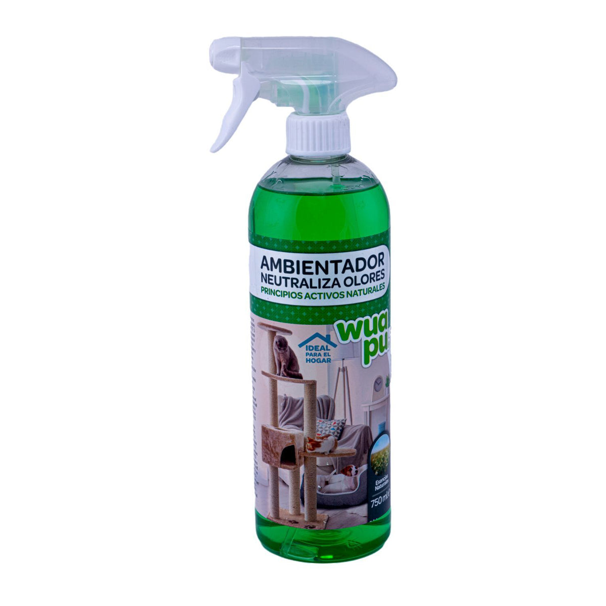 Pulverizador Ambientador Neutralizador De Olores De Mascotas Wuapu, Aroma Fresco. Envase De 750ml_0