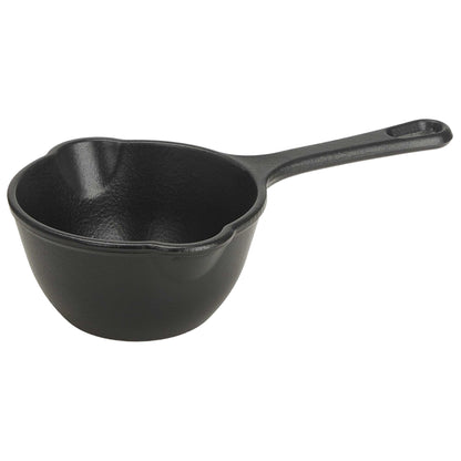 Victoria Cazo Cocina Inducción Hierro Fundido Esmaltado Salsero 0,4 L, Apto Barbacoa, Horno, Cast Iron, 34870, Negro_0