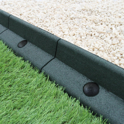 Bordes De Césped Verde Flexibles Jardín Bordes De Césped Paquete De 6 X 1.2m_2