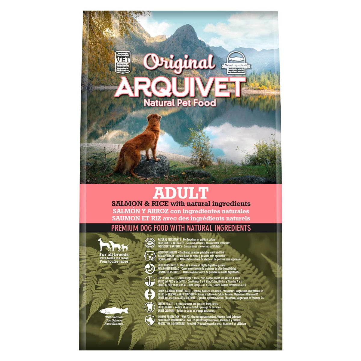 Pienso para perros  Original Salmón y arroz Arquivet 12 Kg 12 kg