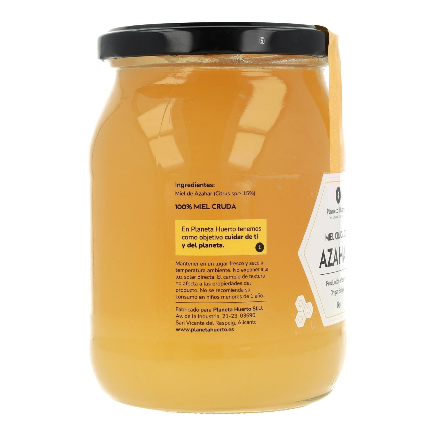 Pack 6x Miel Cruda de Azahar Planeta Huerto 1 Kg