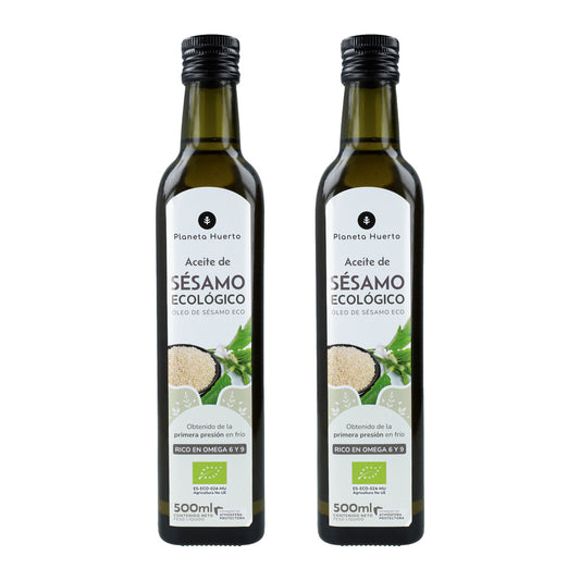 Pack 2x Aceite de Sésamo prensado en frío ECO Planeta Huerto 500 ml