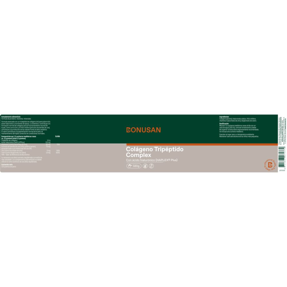 Colágeno Tripéptido Complex Bonusan 320 g