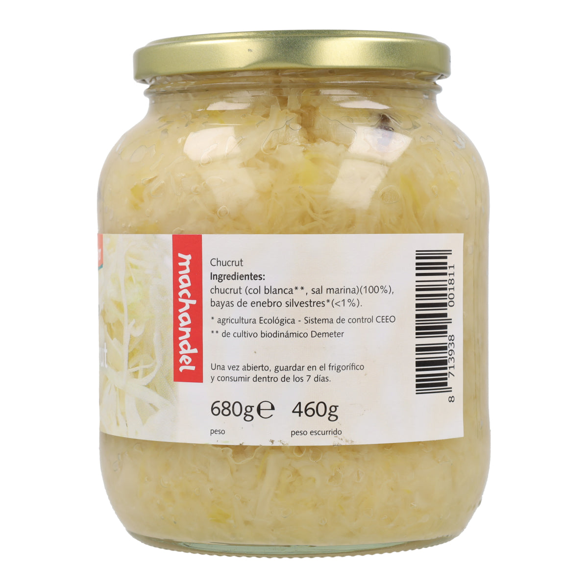 Chucrut bio Demeter Machandel 680 g