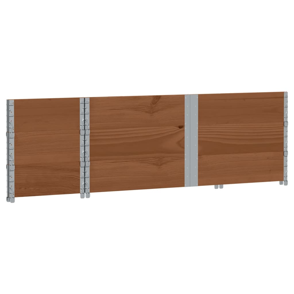 Jardinera De Madera Maciza De Pino Marrón 150x50 Cm_5