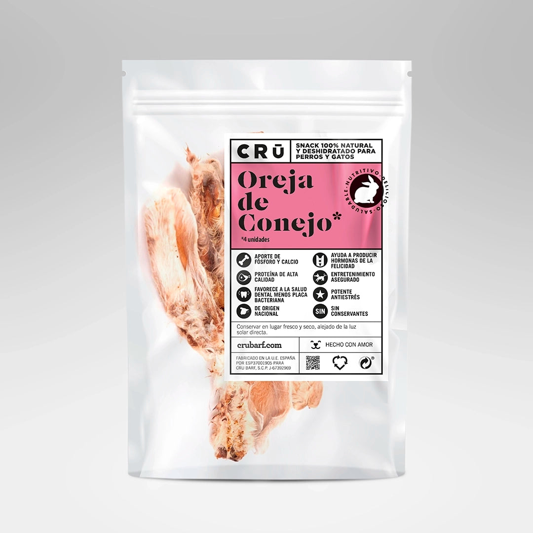 Orejas De Conejo Deshidratadas - Snack 100% Natural_0