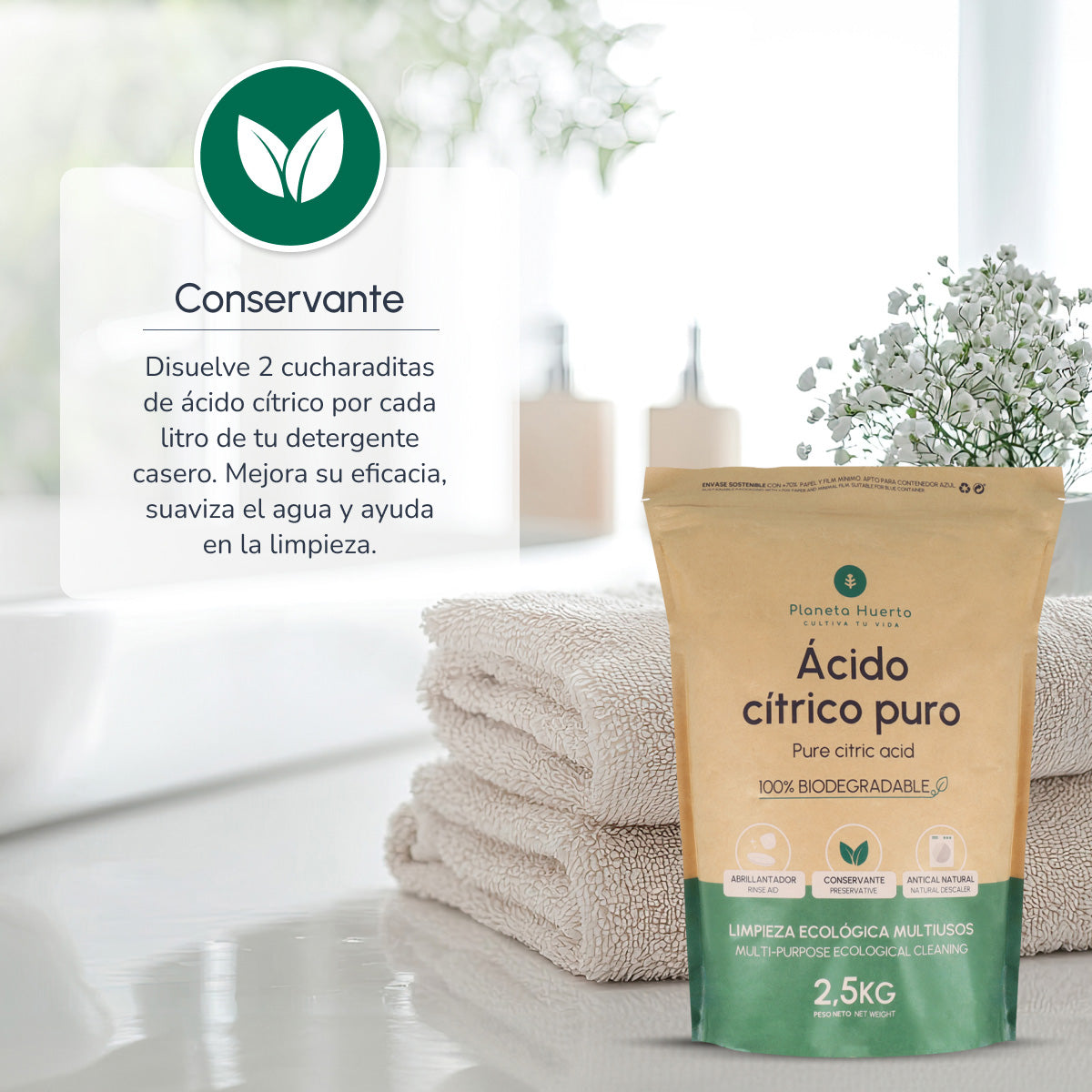 Ácido cítrico Planeta Huerto 1 Kg
